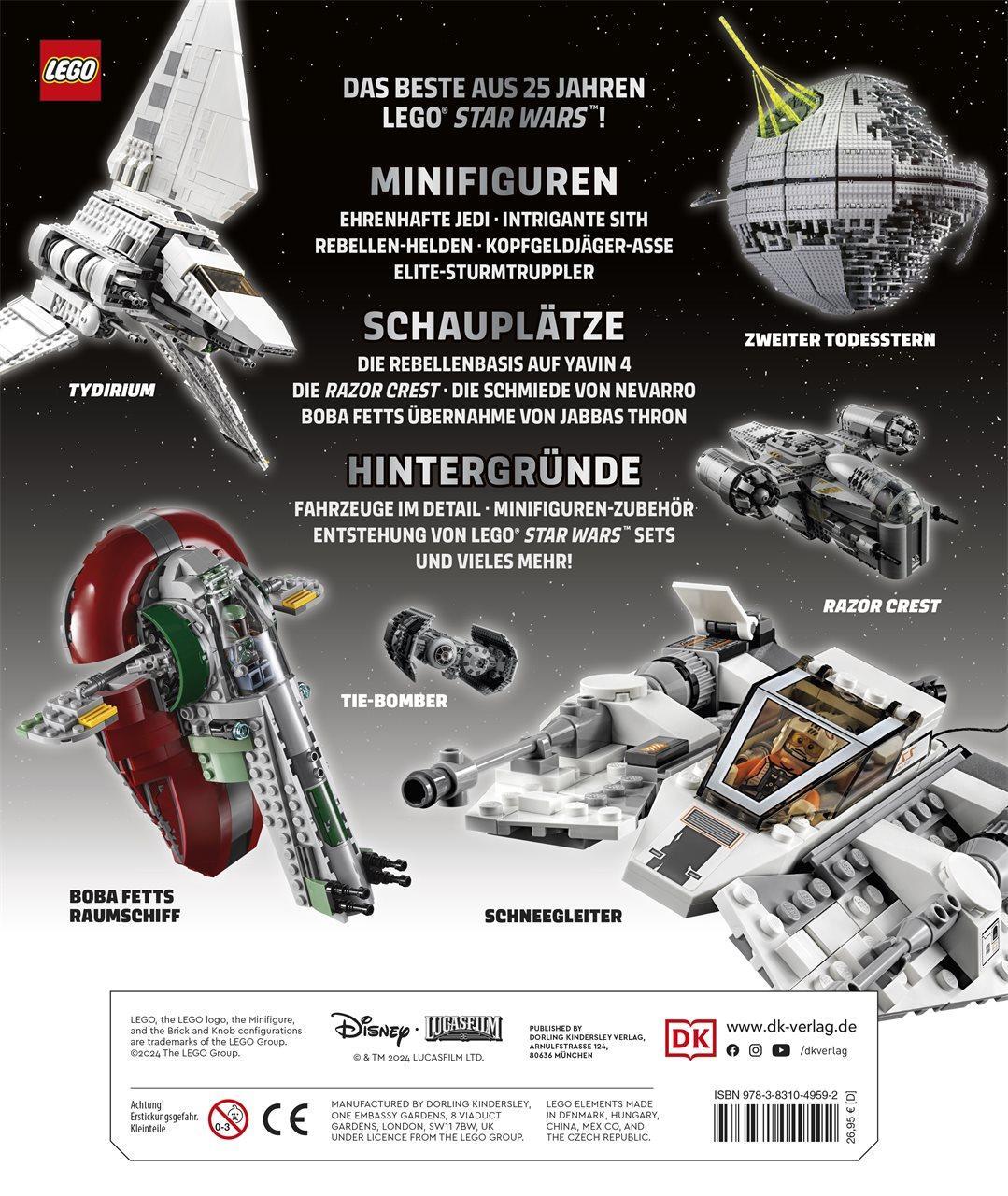 Rückseite: 9783831049592 | LEGO® Star Wars(TM) Lexikon der Figuren, Raumschiffe und Droiden