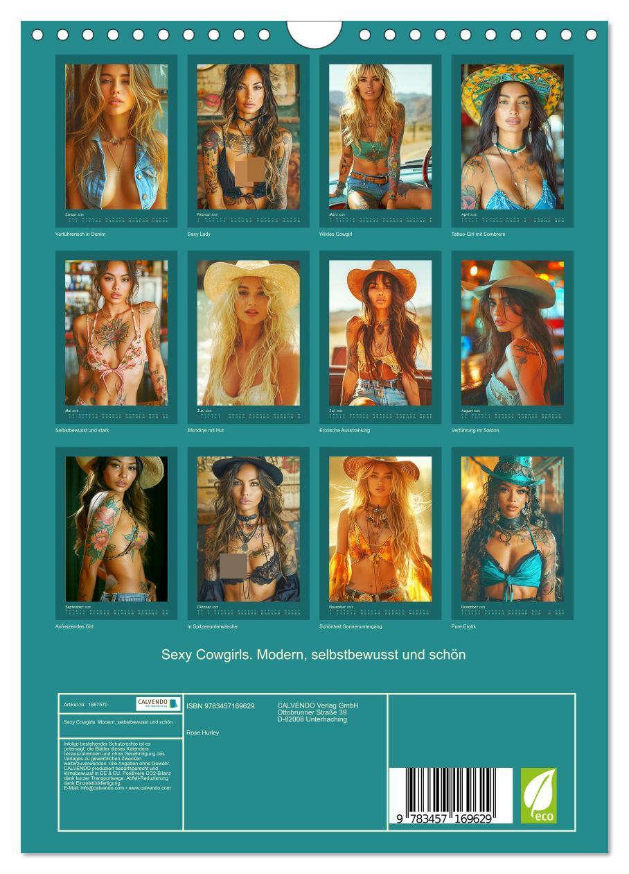 Bild: 9783457169629 | Sexy Cowgirls. Modern, selbstbewusst und schön (Wandkalender 2025...