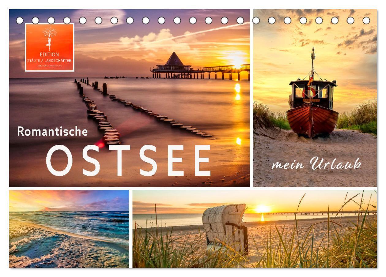 Cover: 9783435081738 | Romantische Ostsee - mein Urlaub (Tischkalender 2025 DIN A5 quer),...