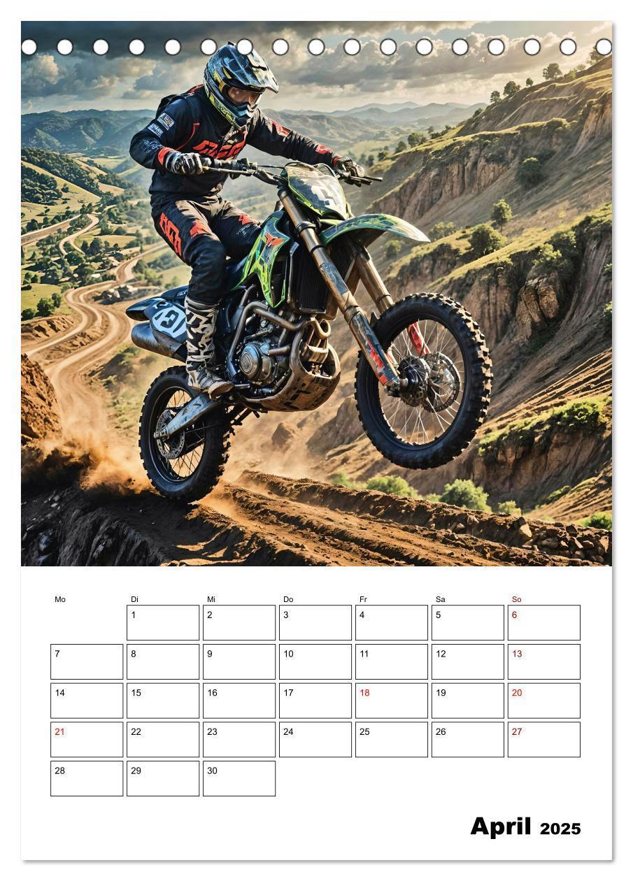 Bild: 9783457196762 | Vollgas und Adrenalin - Motocross-Action pur! (Tischkalender 2025...