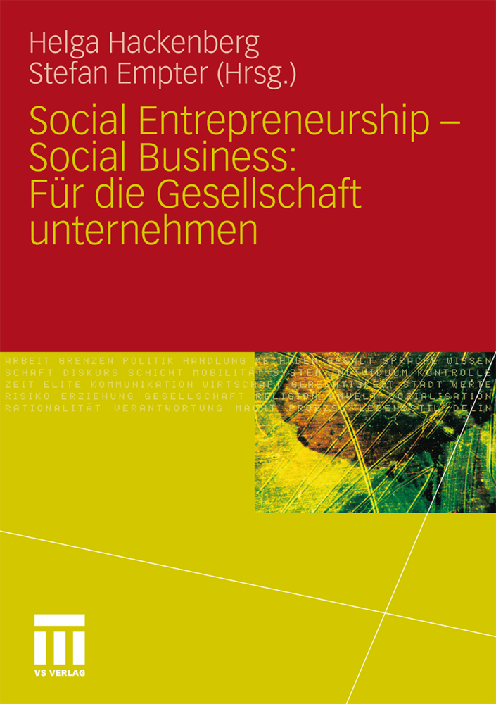 Cover: 9783531177595 | Social Entrepreneurship - Social Business: Für die Gesellschaft...