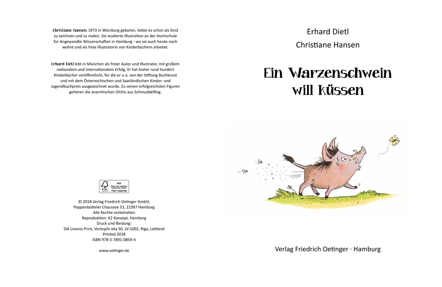 Bild: 9783789108594 | Ein Warzenschwein will küssen | Erhard Dietl | Buch | 32 S. | Deutsch