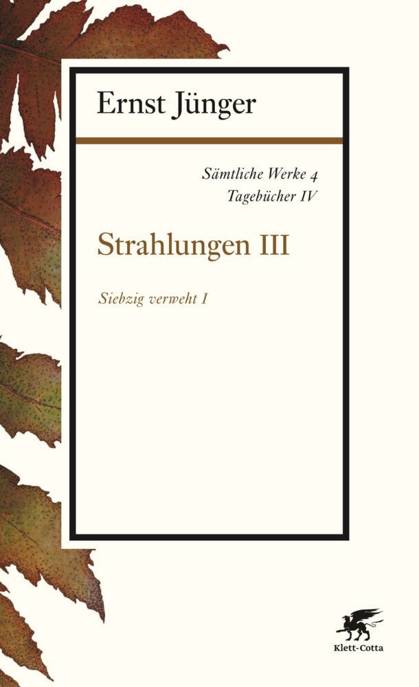 Cover: 9783608963045 | Strahlungen. Tl.3 | Ernst Jünger | Taschenbuch | 2015 | Klett-Cotta