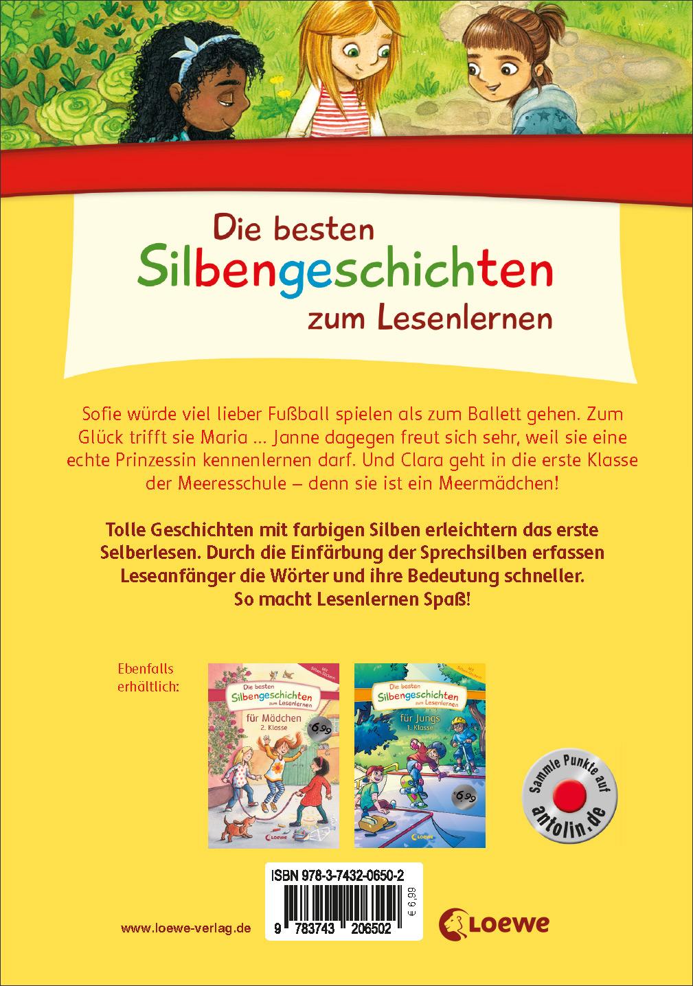 Rückseite: 9783743206502 | Die besten Silbengeschichten zum Lesenlernen für Mädchen 1. Klasse