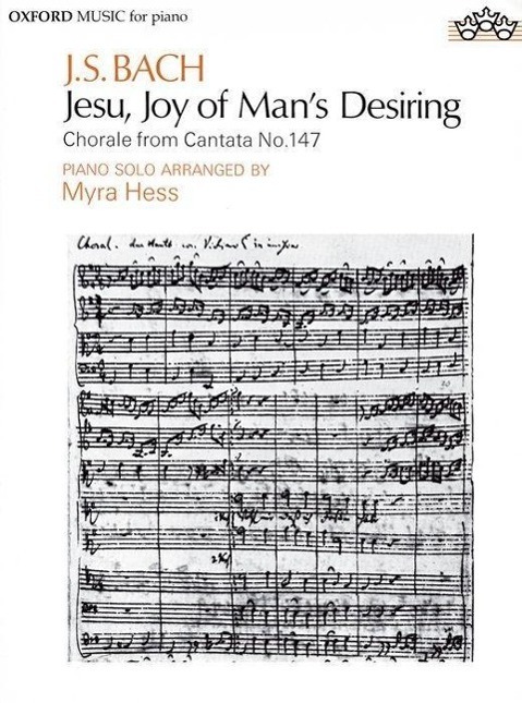 Cover: 9780193722002 | Jesu Joy Of Man's Desiring ( Arr. Myra Hess ) | Piano solo | Bach