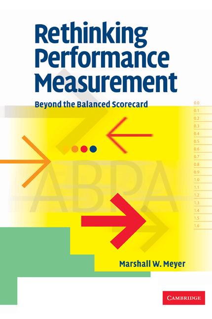 Cover: 9780521103268 | Rethinking Performance Measurement | Beyond the Balanced Scorecard