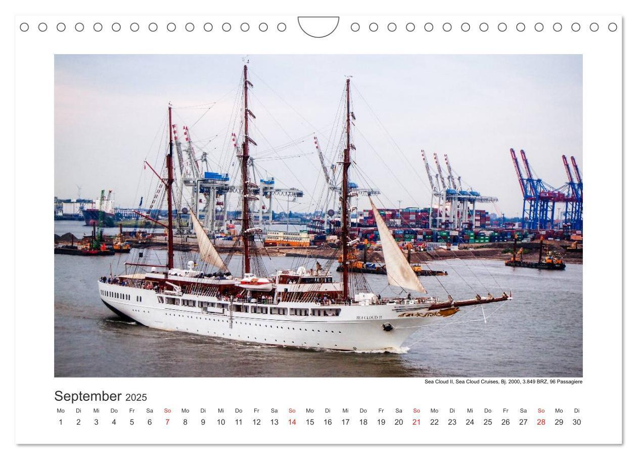 Bild: 9783435594238 | Kreuzfahrtschiffe Kurs Hamburg 2025 (Wandkalender 2025 DIN A4...