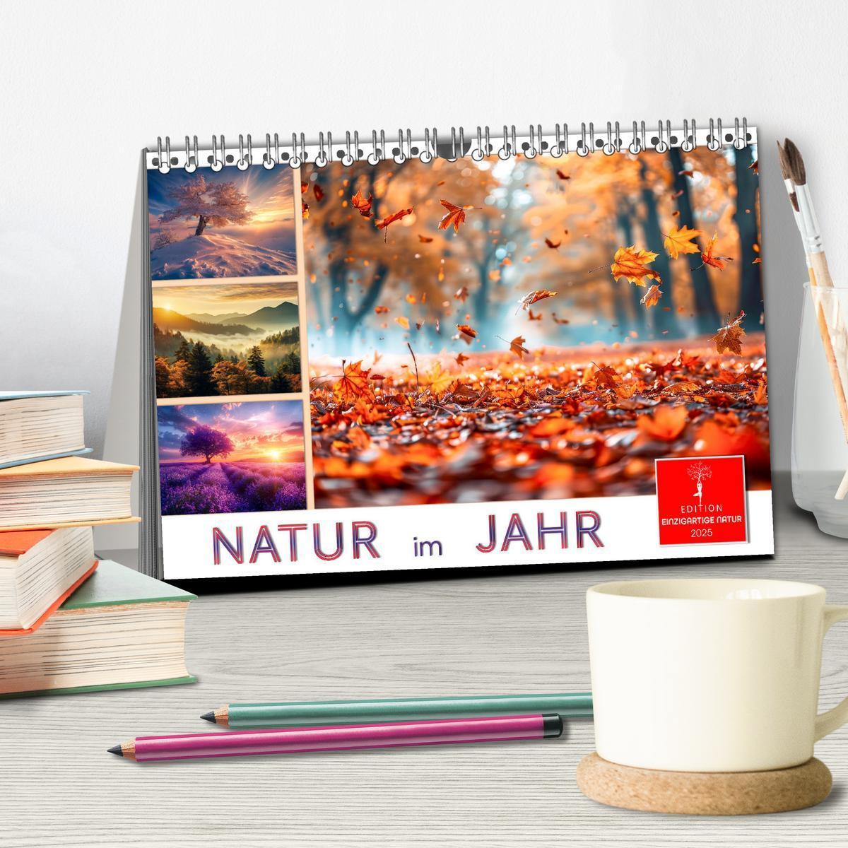 Bild: 9783457129609 | Natur im Jahr (Tischkalender 2025 DIN A5 quer), CALVENDO...