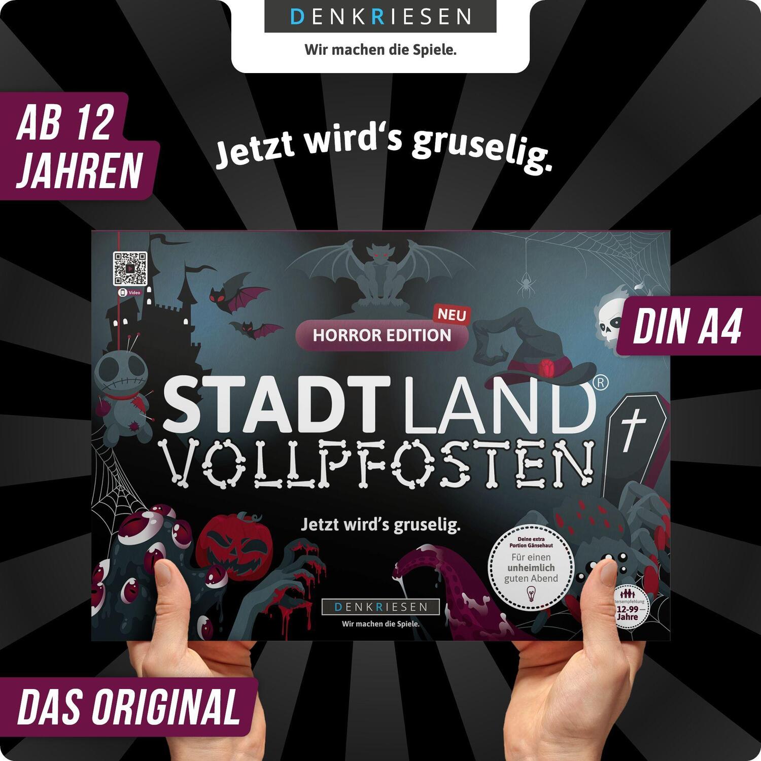 Bild: 4260528094707 | STADT LAND VOLLPFOSTEN® - HORROR EDITION - "Jetzt wird's gruselig."