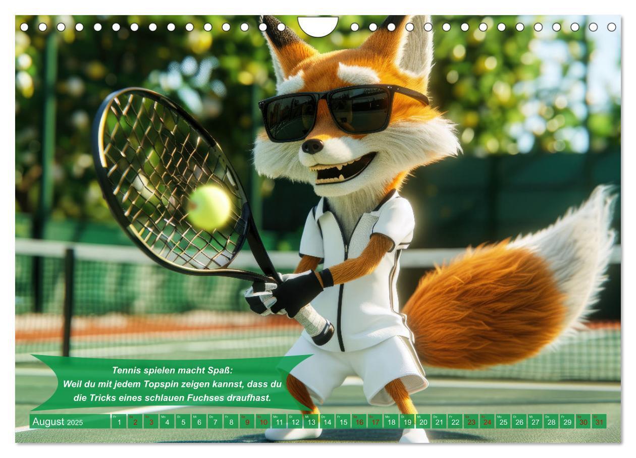 Bild: 9783457180488 | Der tierisch lustige Tennis-Kalender (Wandkalender 2025 DIN A4...