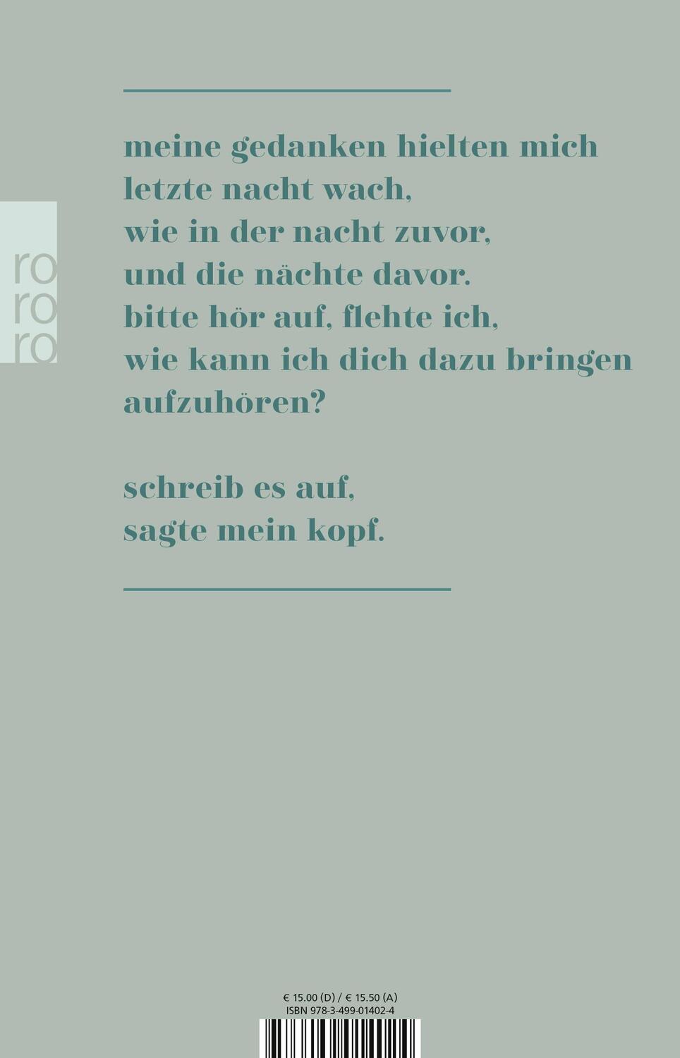 Rückseite: 9783499014024 | The Sadness Book | Elias Baar | Taschenbuch | 192 S. | Deutsch | 2023