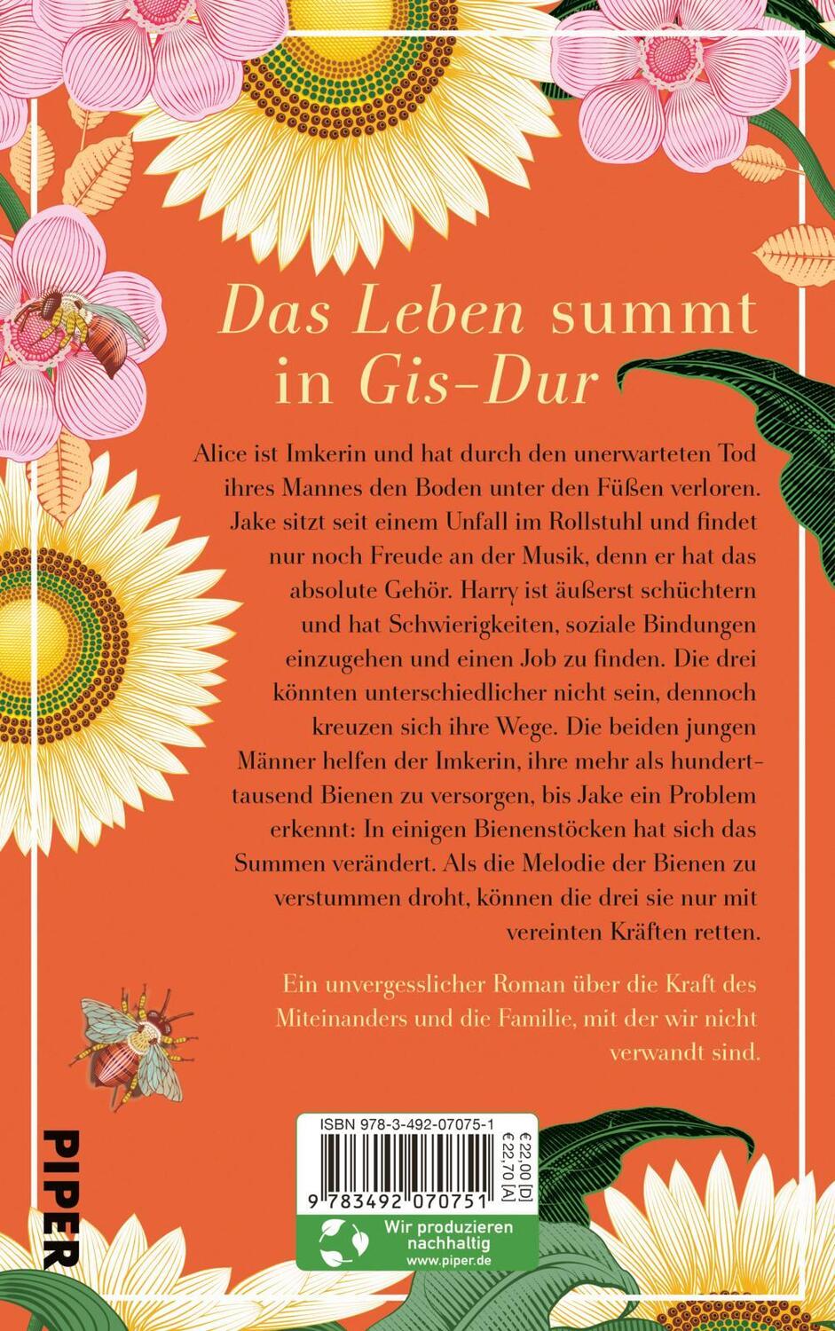Rückseite: 9783492070751 | Die Melodie der Bienen | Eileen Garvin | Buch | 464 S. | Deutsch