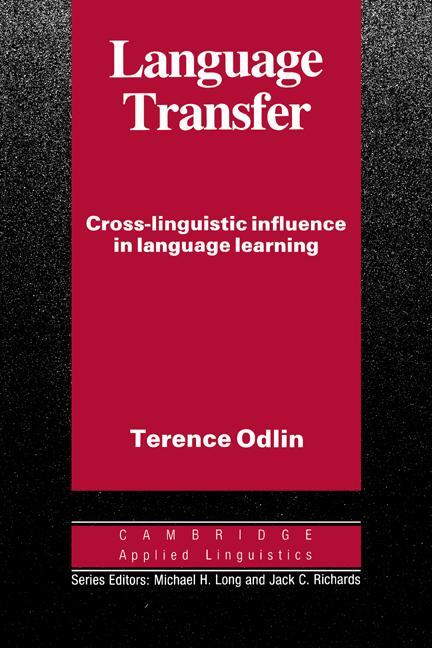 Cover: 9780521378093 | Language Transfer | Cross-Linguistic Influence in Language Learning