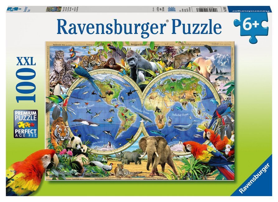 Cover: 4005556105403 | Ravensburger Kinderpuzzle - 10540 Tierisch um die Welt -...