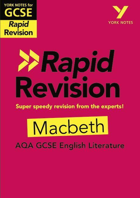 Cover: 9781292270876 | York Notes for AQA GCSE Rapid Revision: Macbeth catch up, revise...