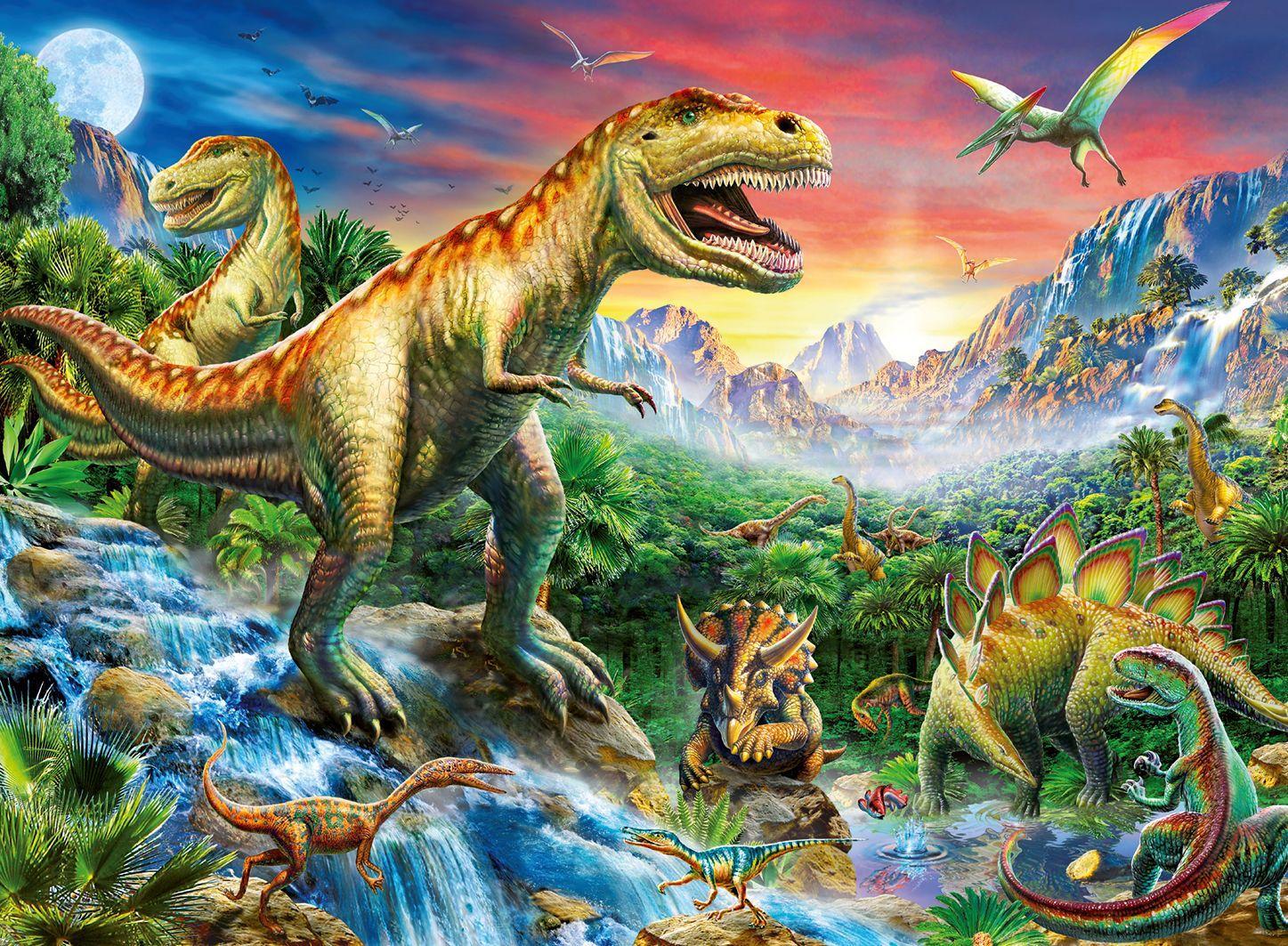 Bild: 4005556106653 | Bei den Dinosauriern. Puzzle 100 Teile XXL | Spiel | Deutsch | 2017