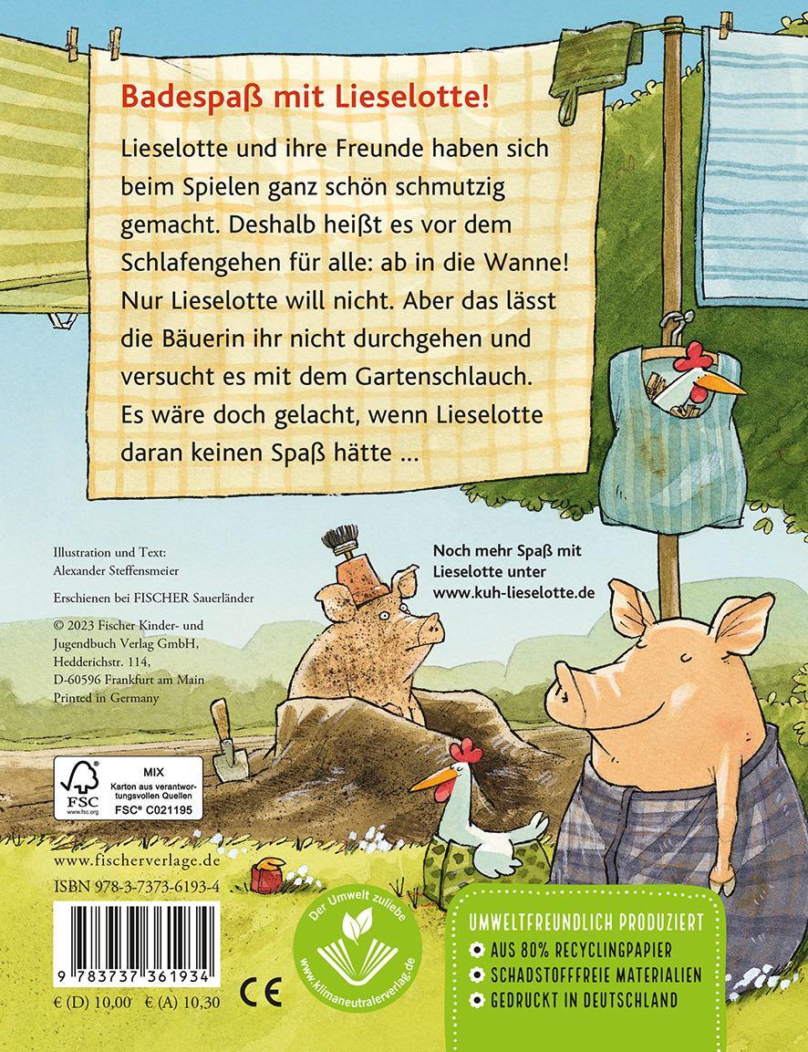 Rückseite: 9783737361934 | Lieselotte will nicht baden | Alexander Steffensmeier | Buch | 26 S.