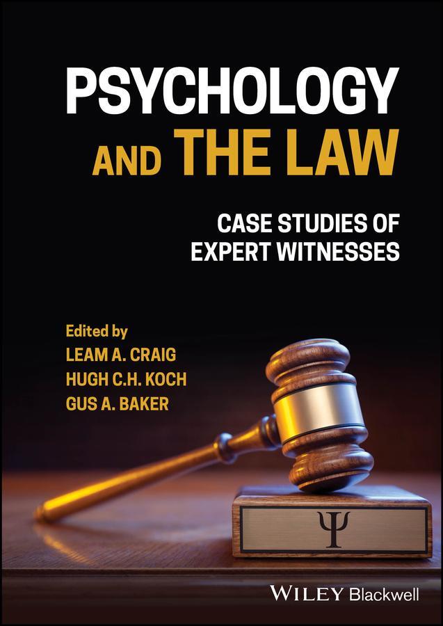 Cover: 9781394155736 | Psychology and the Law | Case Studies of Expert Witnesses | Buch