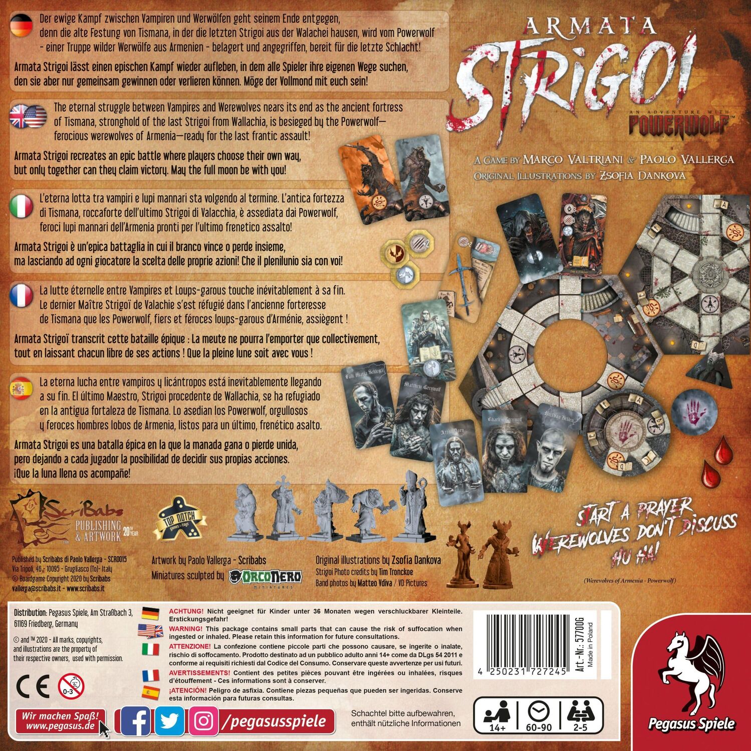 Bild: 4250231727245 | Armata Strigoi - Das Powerwolf Brettspiel | Marco Valtriani | Spiel