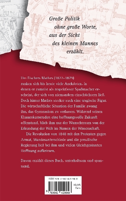 Bild: 9783942429948 | Fischers Mathes und die Revolution | Roman | Mischa Martini | Buch
