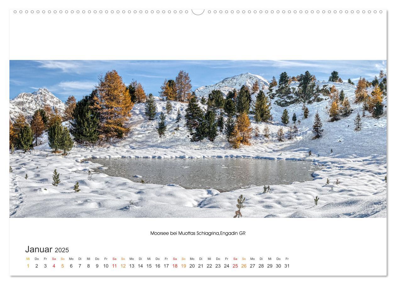 Bild: 9783435067060 | Bergseen Schweiz von Urs Mühlich (Wandkalender 2025 DIN A2 quer),...