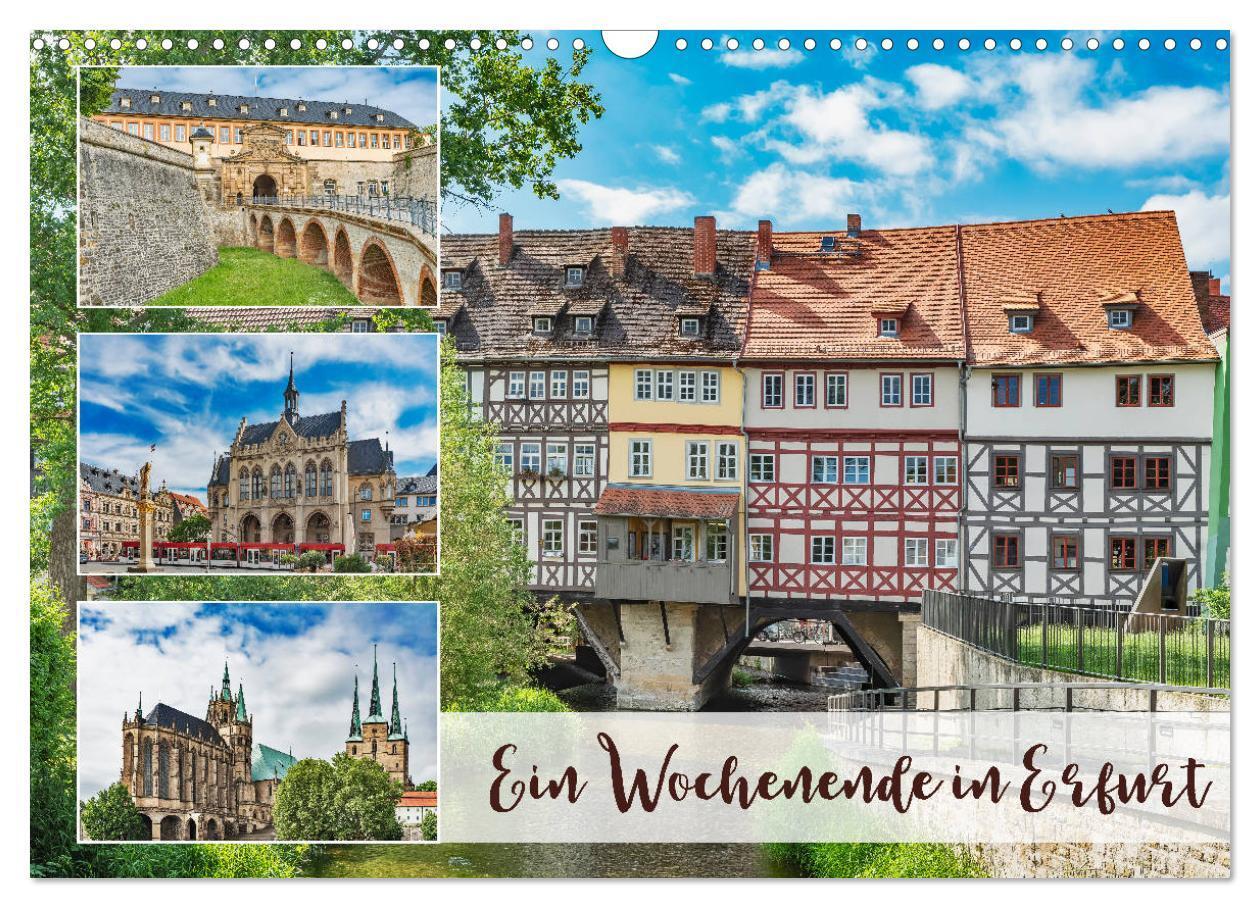 Cover: 9783435123032 | Ein Wochenende in Erfurt (Wandkalender 2025 DIN A3 quer), CALVENDO...