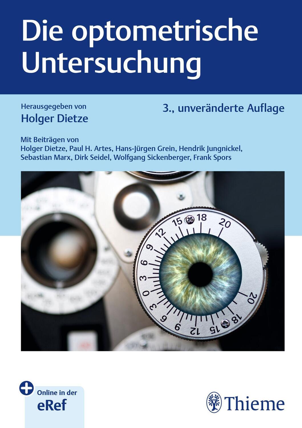 Cover: 9783132456426 | Die optometrische Untersuchung | Holger Dietze | Bundle | 1 Buch