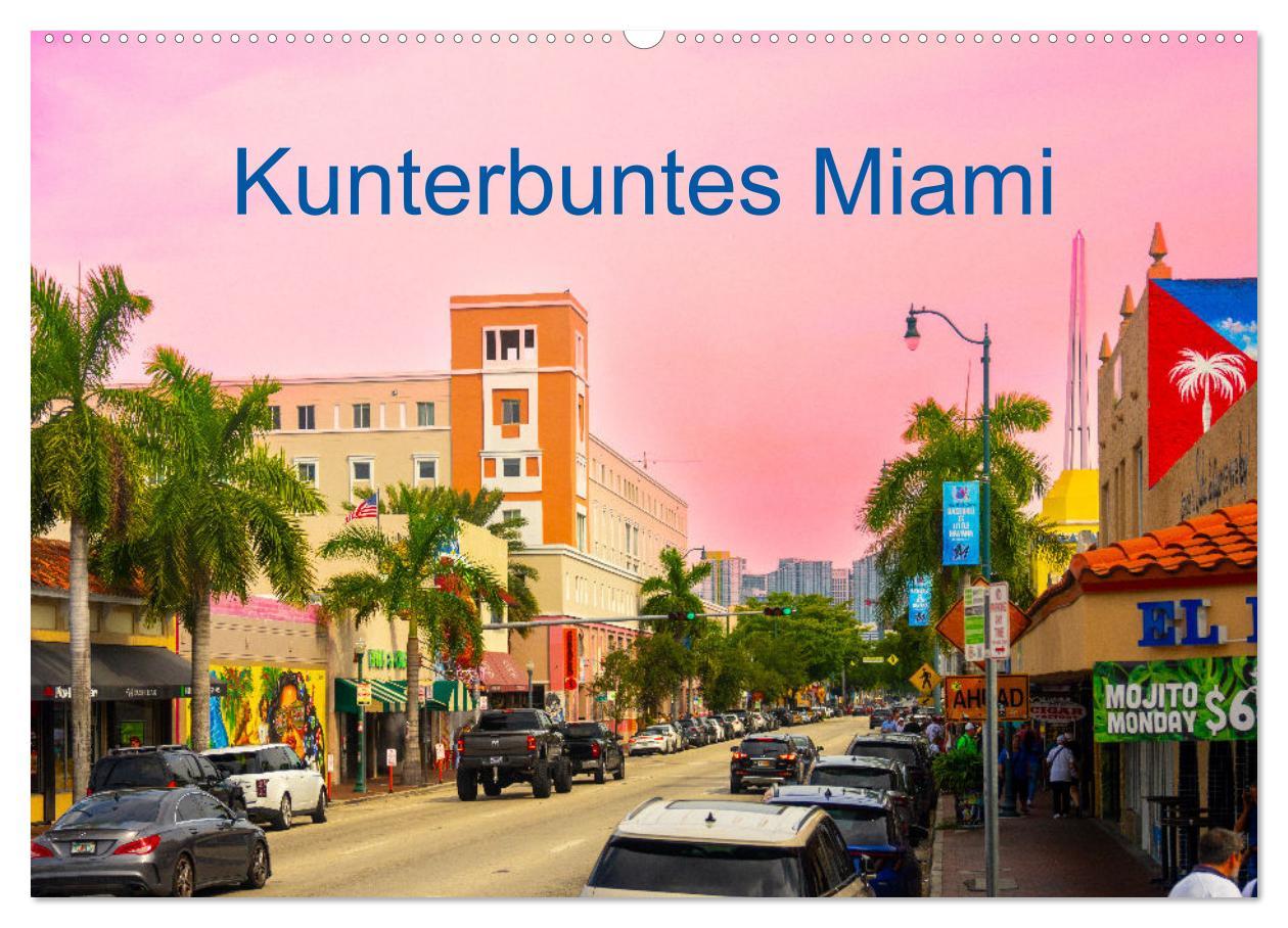 Cover: 9783383785443 | Kunterbuntes Miami (Wandkalender 2025 DIN A2 quer), CALVENDO...