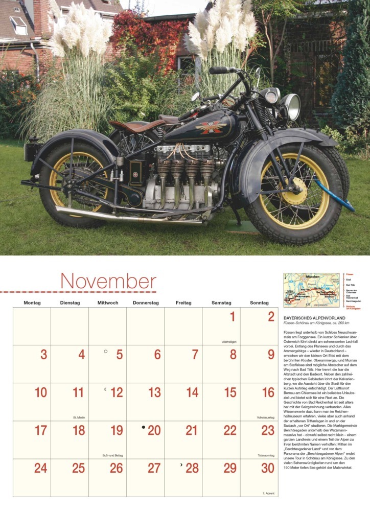 Bild: 4250809652863 | DUMONT - Motorräder &amp; Routen 2025 Broschürenkalender, 42x29cm,...