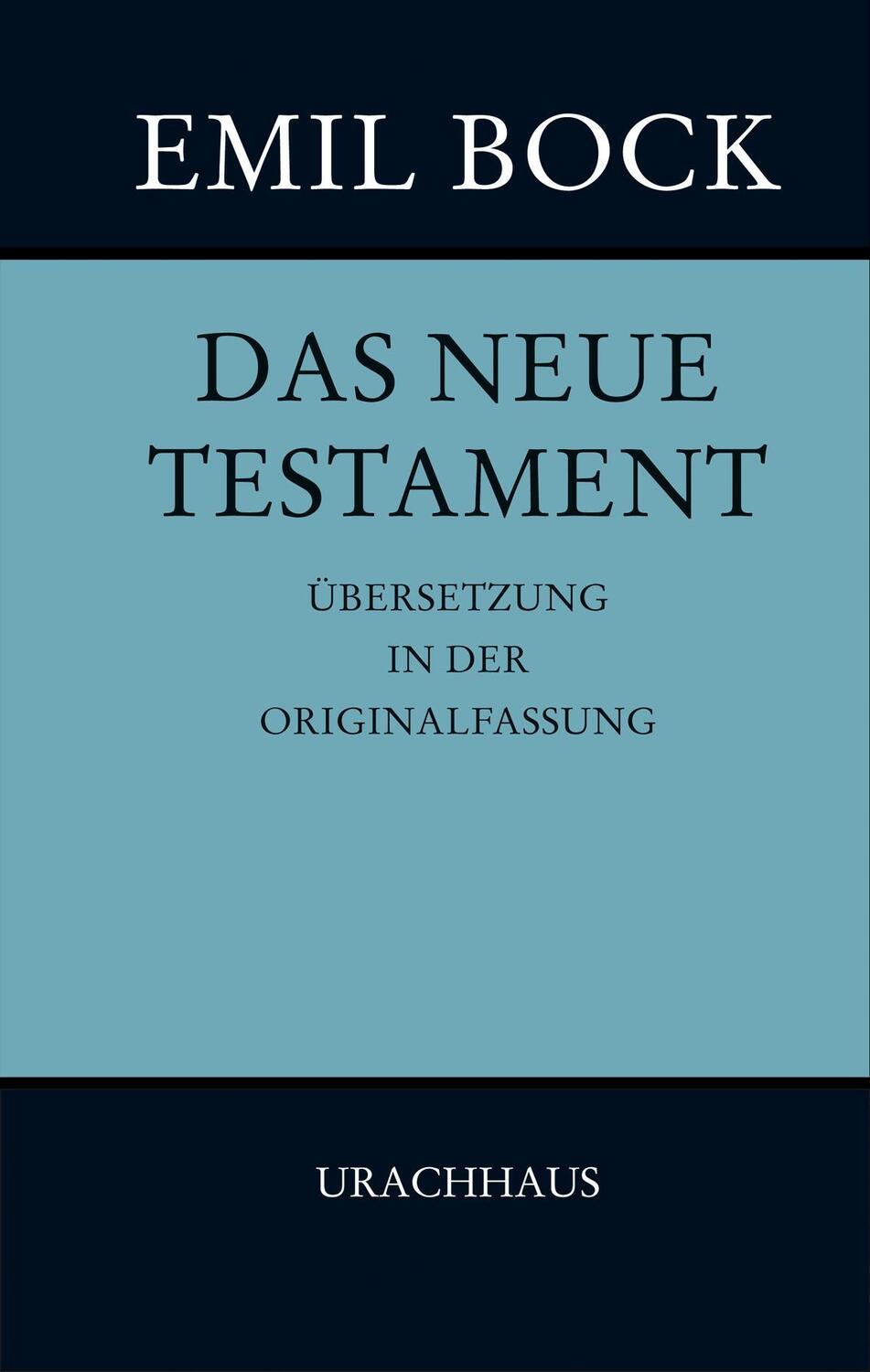 Cover: 9783825151089 | Das Neue Testament | Übersetzung in der Originalfassung | Kacer-Bock