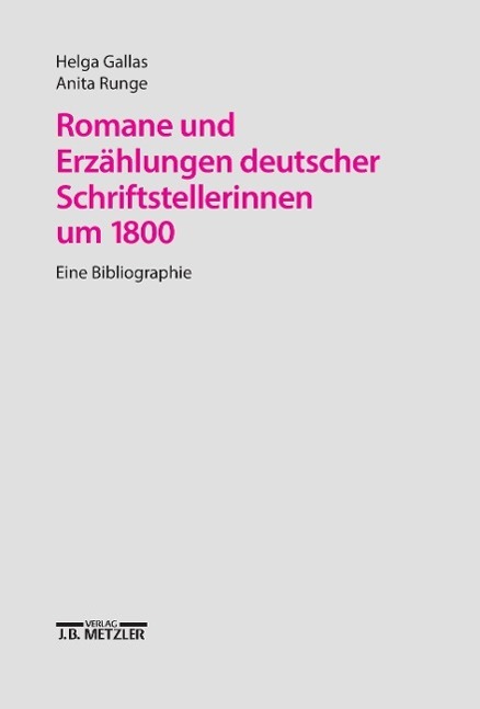 Cover: 9783476009005 | Romane und Erzählungen Deutscher Schriftstellerinnen UM 1800 | Buch