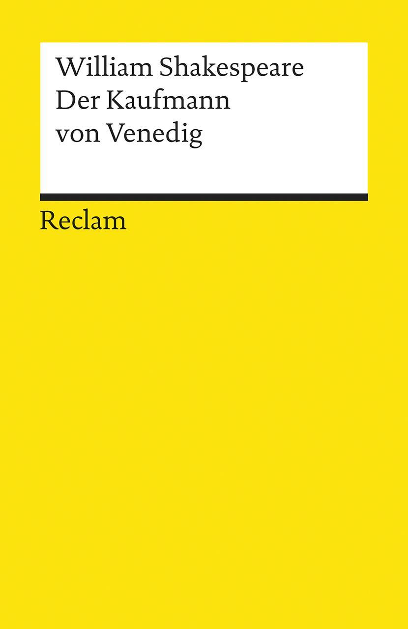 Cover: 9783150000359 | Der Kaufmann von Venedig | William Shakespeare | Taschenbuch | Deutsch