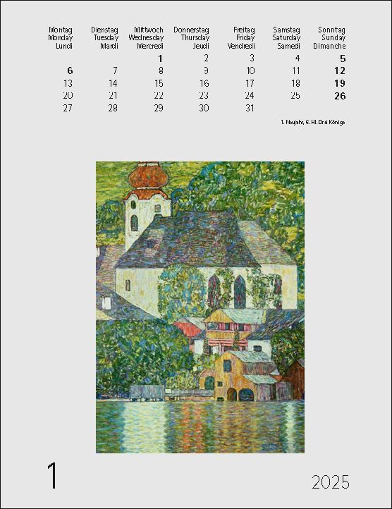 Bild: 9783771720261 | Gustav Klimt 2025 | Kunst-Einsteckkalender | Gustav Klimt | Kalender