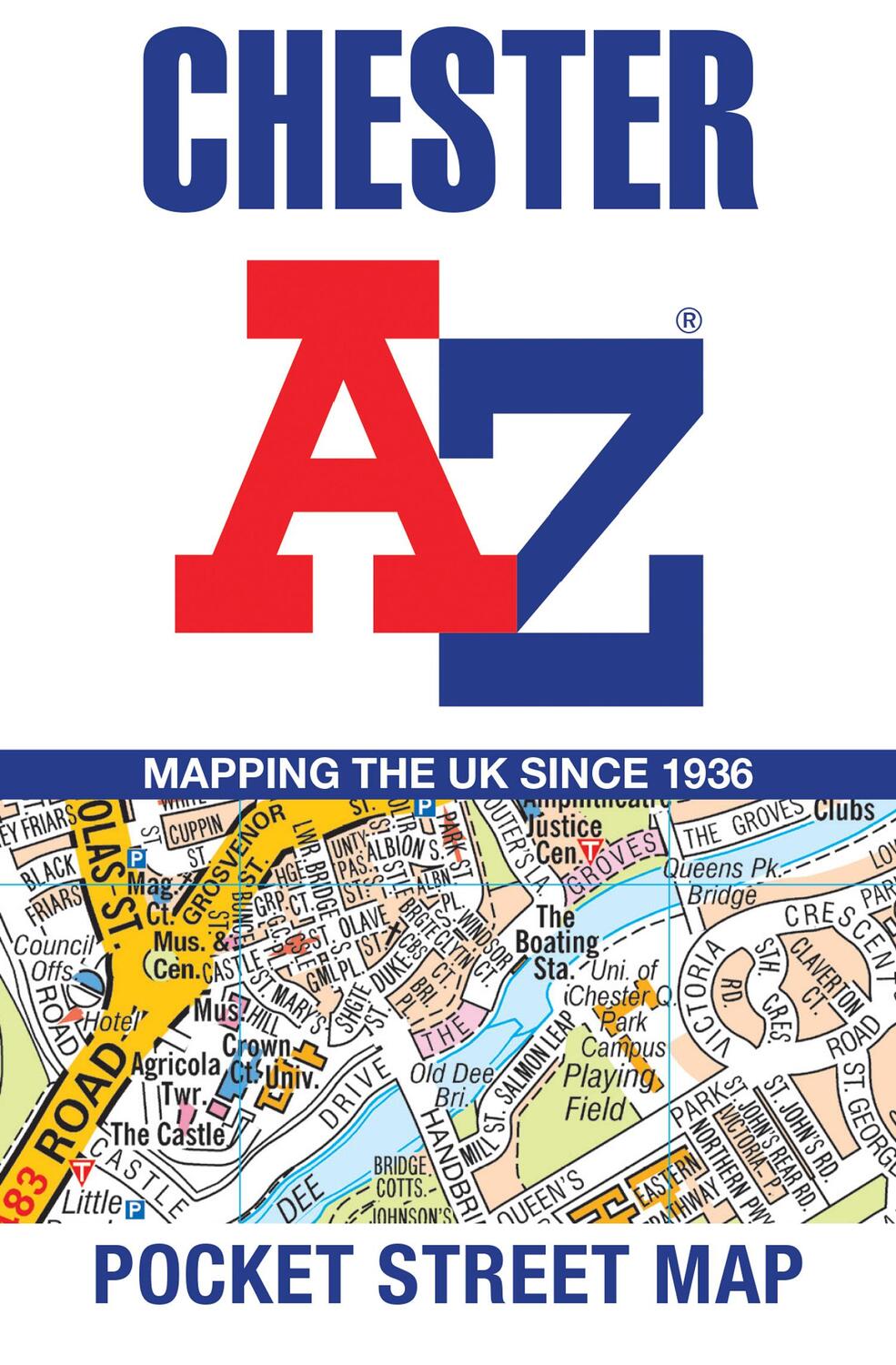 Cover: 9780008657451 | Chester A-Z Pocket Street Map | A-Z Maps | (Land-)Karte | Englisch
