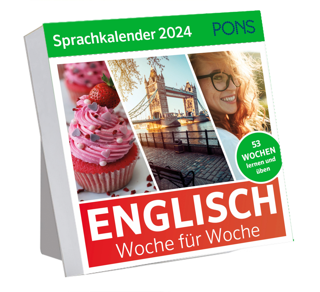 Cover: 9783125624849 | PONS Sprachkalender 2024 Englisch | Woche für Woche | Taschenbuch