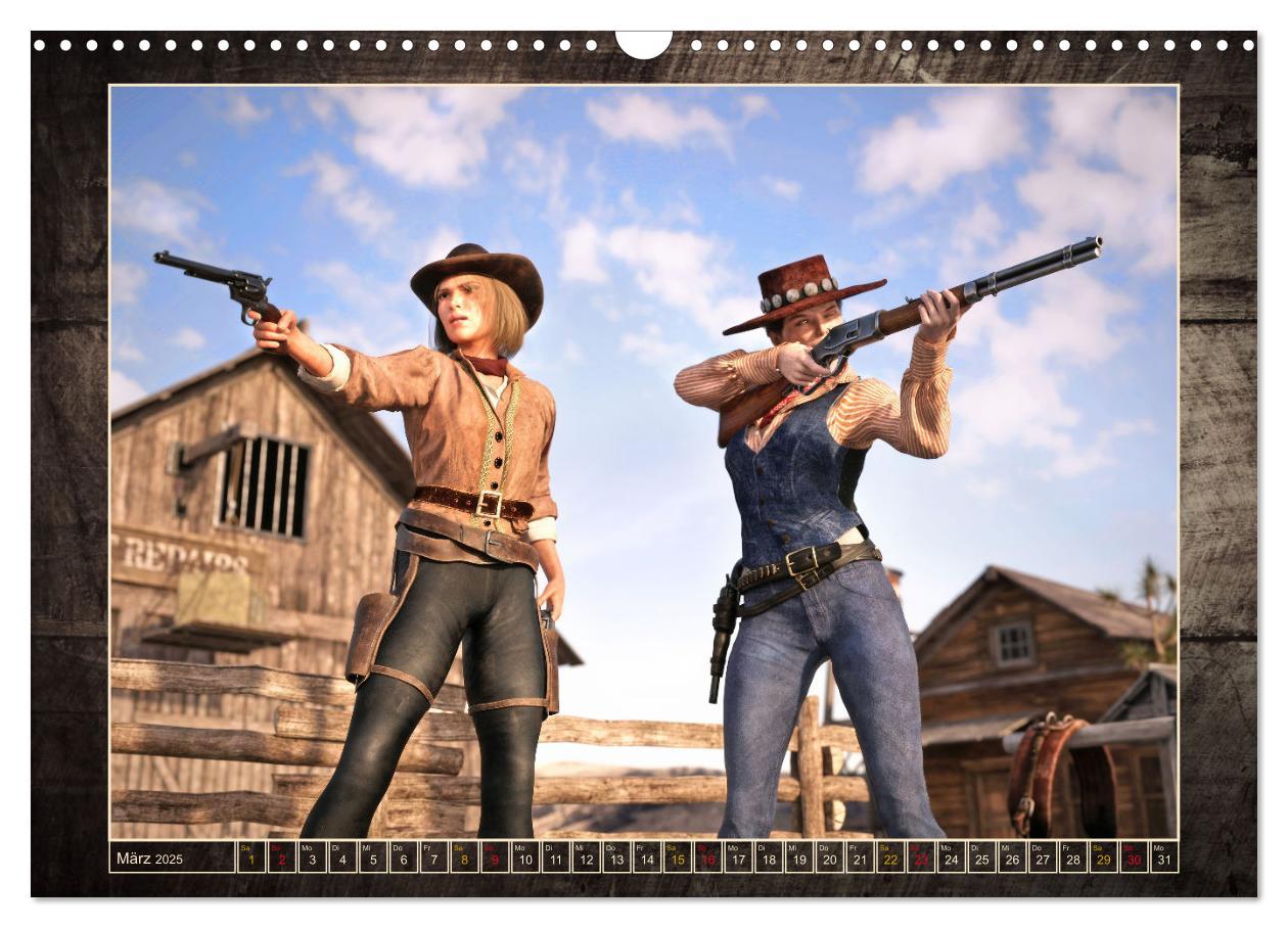 Bild: 9783383875823 | Wild West Outlaws (Wandkalender 2025 DIN A3 quer), CALVENDO...