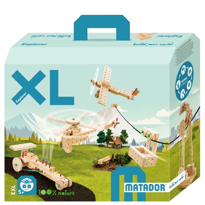 Cover: 9007102111512 | MATADOR 11151 - Explorer EXL, Baukasten, Holz, 902 Teile,...