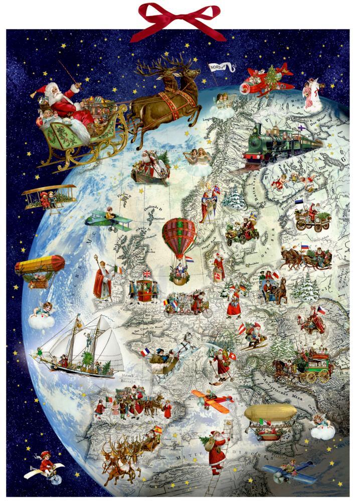 Cover: 4050003719993 | Wandkalender - Der Dienstplan des Weihnachtsmanns | Kalender | 1 S.
