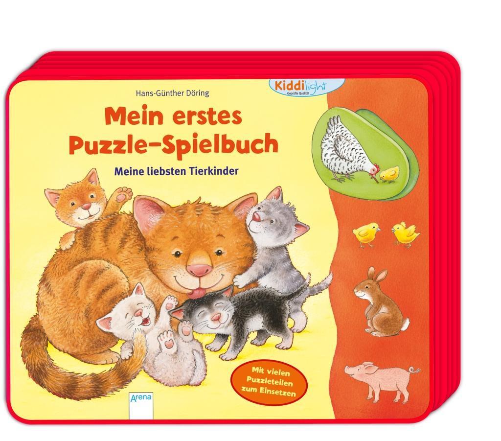 Cover: 9783401713762 | Mein erstes Puzzle-Spielbuch. Meine liebsten Tierkinder | Kiddilight