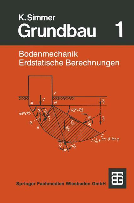 Cover: 9783663102052 | Grundbau | Teil 1 Bodenmechanik und erdstatische Berechnungen | Simmer