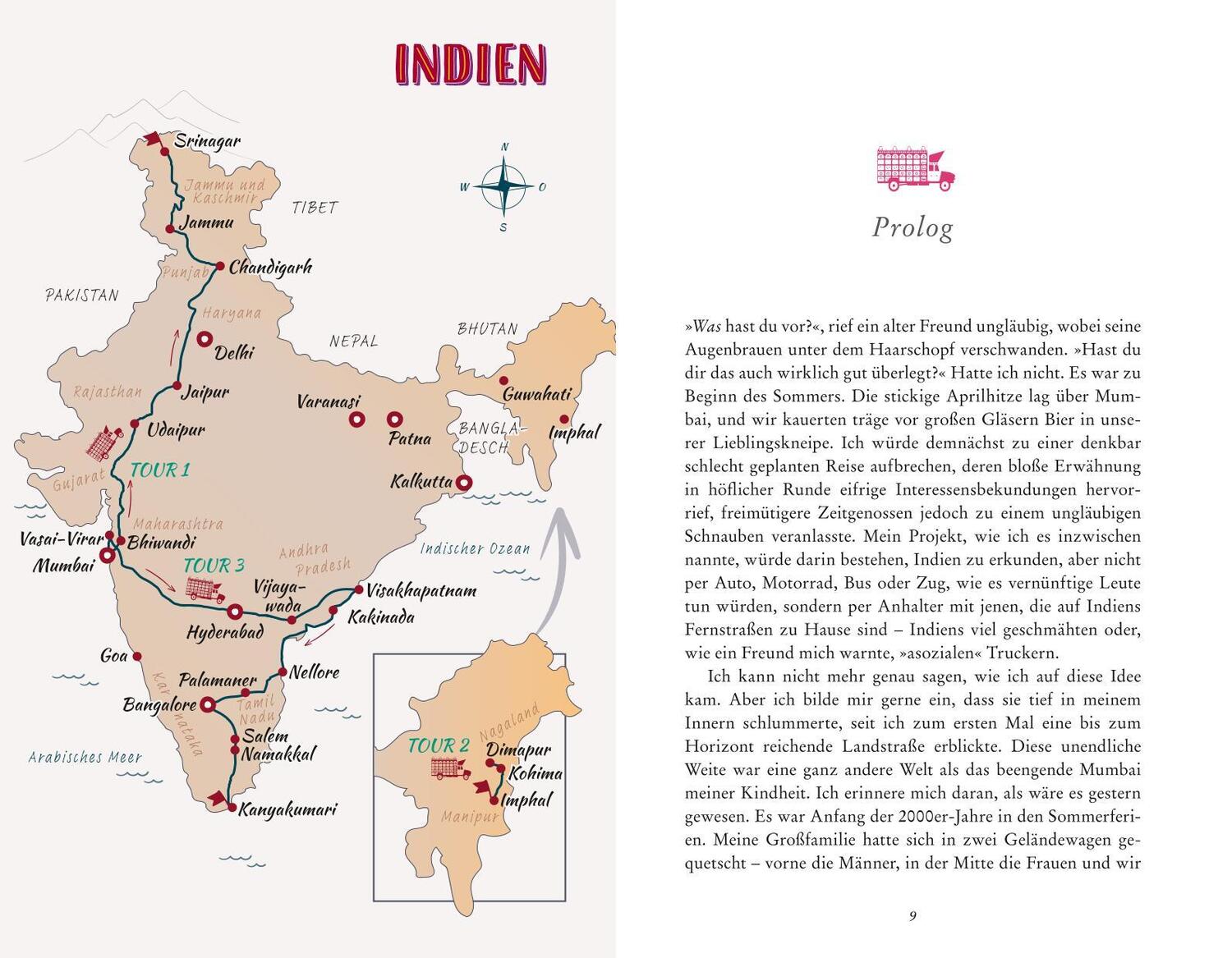 Bild: 9783846409923 | Die Götter der Straße | Per Anhalter mit dem Truck durch Indien | Buch