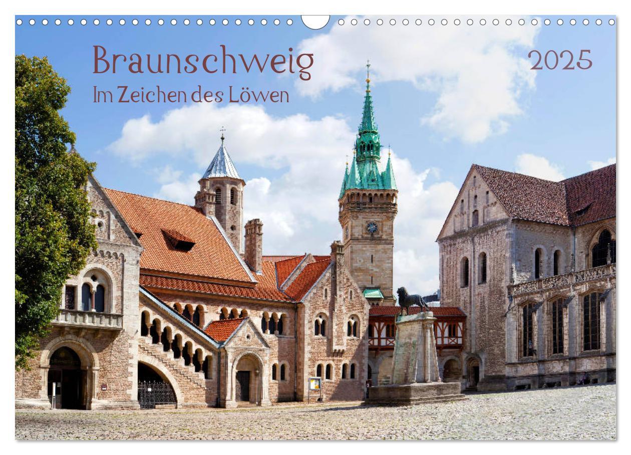 Cover: 9783435194360 | Braunschweig Im Zeichen des Löwen (Wandkalender 2025 DIN A3 quer),...