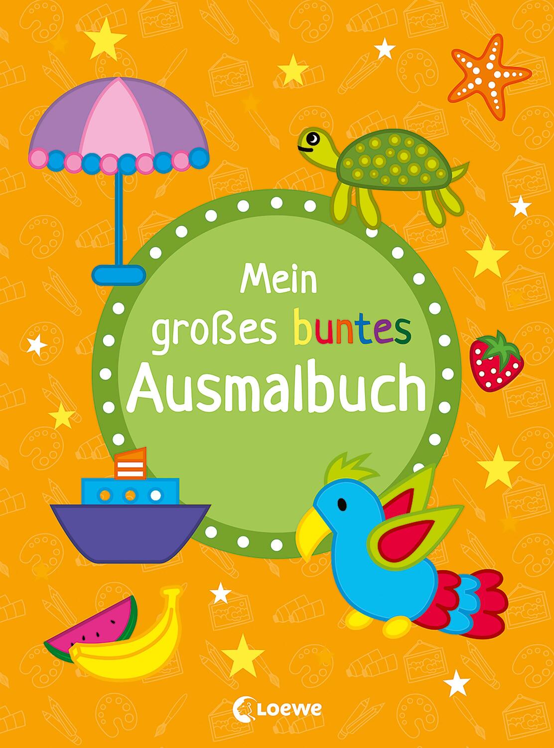 Cover: 9783743214439 | Mein großes buntes Ausmalbuch (Papagei) | Taschenbuch | Deutsch | 2022