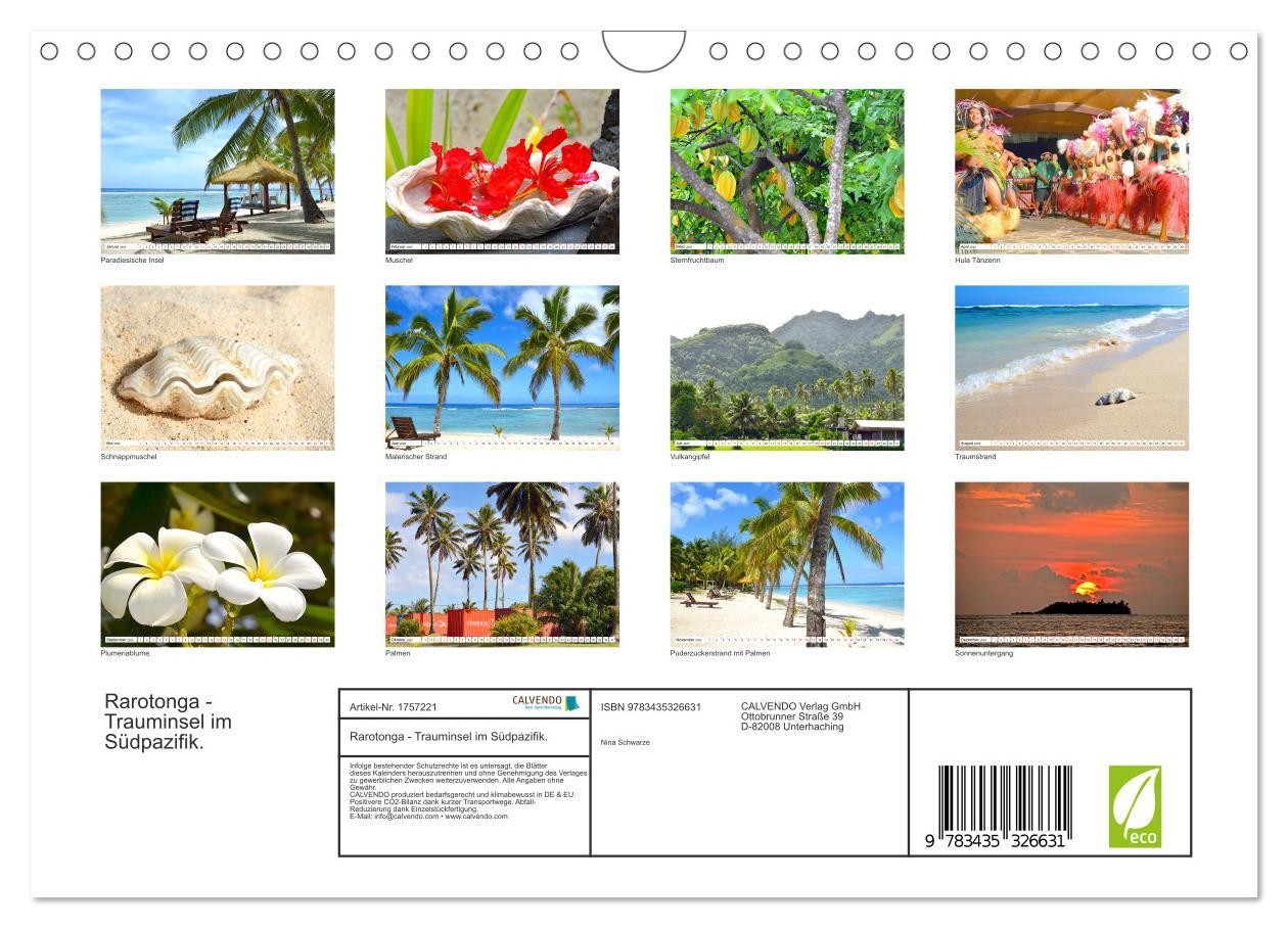 Bild: 9783435326631 | Rarotonga - Trauminsel im Südpazifik. (Wandkalender 2025 DIN A4...