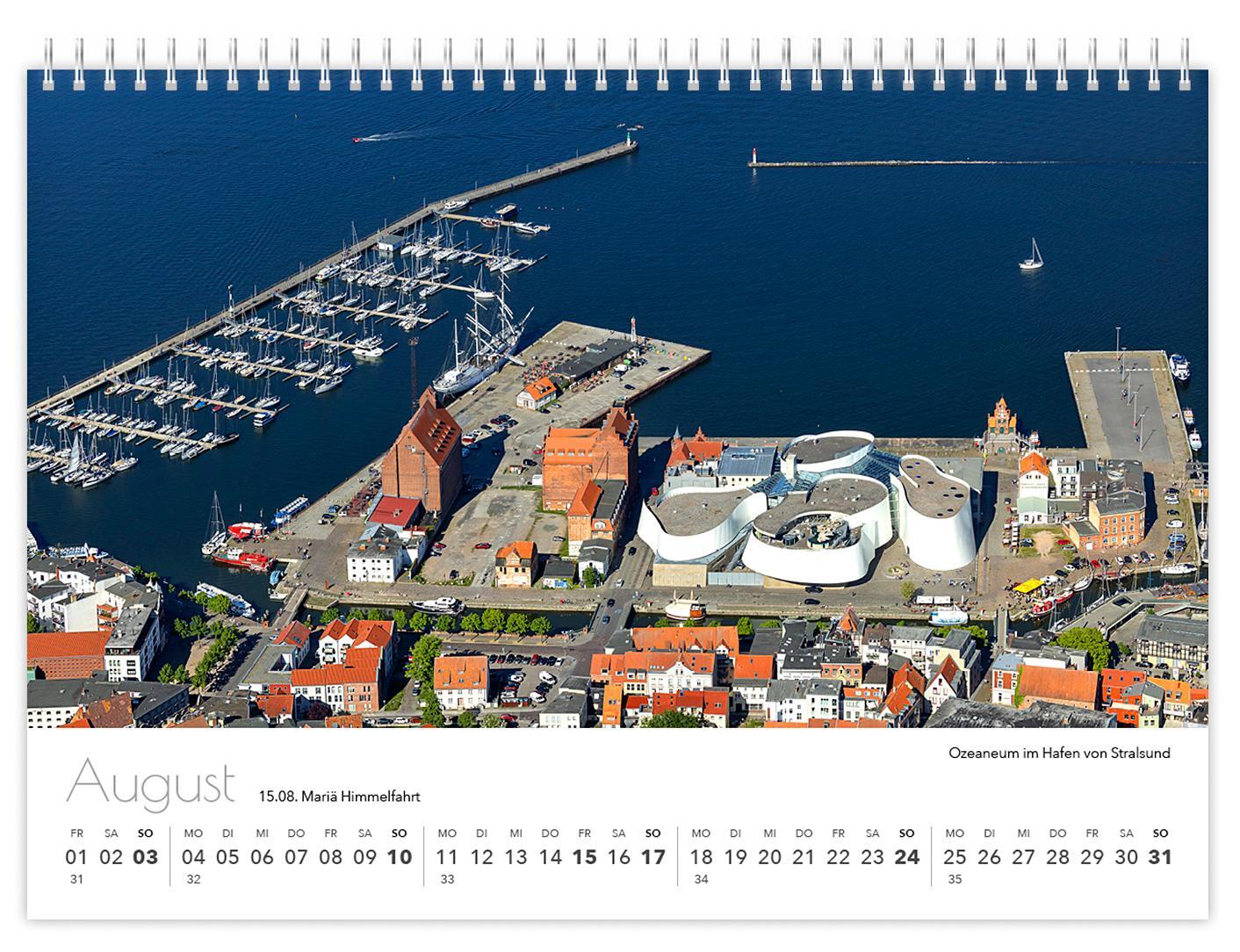 Bild: 9783910680845 | Kalender Rügen Luftaufnahmen kompakt 2025 | K4 Verlag (u. a.) | 2025