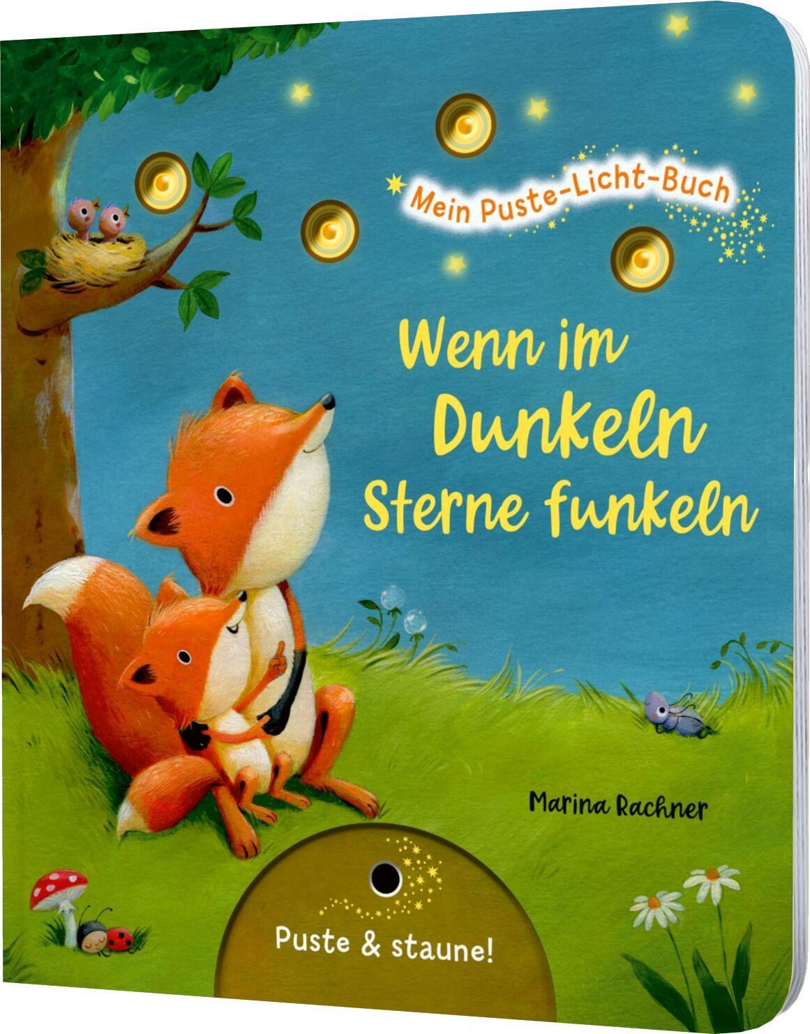 Cover: 9783480236527 | Mein Puste-Licht-Buch: Wenn im Dunkeln Sterne funkeln | Nömer | Buch