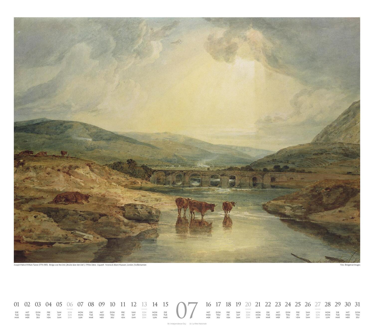 Bild: 9783838425658 | William Turner Kalender 2025 | William Turner (u. a.) | Kalender