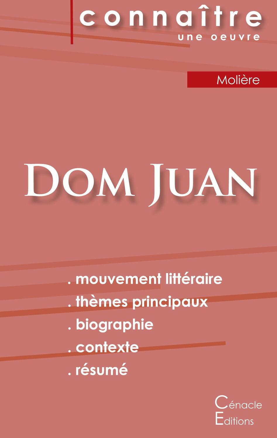 Cover: 9782367884967 | Fiche de lecture Dom Juan de Molière (analyse littéraire de...