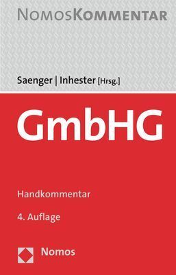 Cover: 9783848759262 | GmbHG | Handkommentar | Ingo Saenger (u. a.) | Buch | 1999 S. | 2020