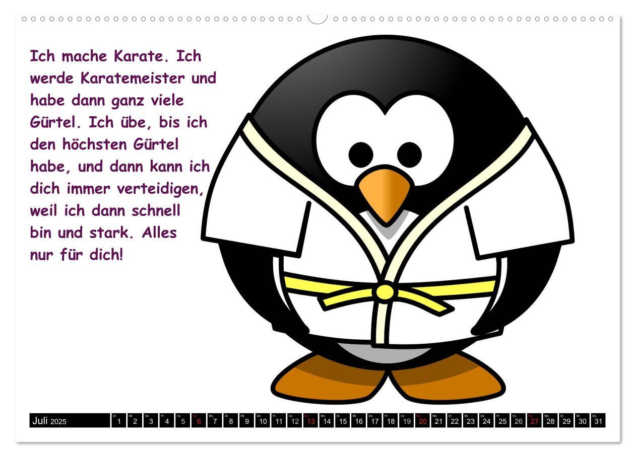 Bild: 9783435713028 | Pinguin-Elfe (hochwertiger Premium Wandkalender 2025 DIN A2 quer),...